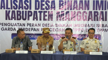 Perkuat Cegah TPPO, Imigrasi Labuan Bajo Hibahkan Motor Operasional ke Lima Desa di Manggarai