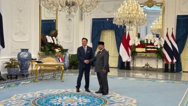 Presiden Prabowo Sambut PM Thailand Anutin dengan Upacara Kenegaraan Meriah di Istana Merdeka