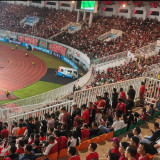 Suporter Berbondong-bondong Tinggalkan Stadion Pakansari Usai Vietnam Cek Gol Ketiga Atas Timnas Indonesia