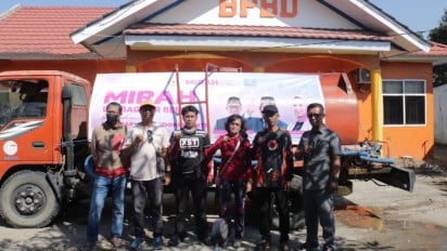 Terdampak Kekeringan, Ratusan Warga di Dompu NTB Terima Bantuan Gerakan Air Bersih