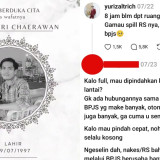 Curhat di Threads Tak Kunjung Dapat Kamar di Rumah Sakit Berujung Dinyinyirin Netizen: Gak Bisa Minta Maaf, Beliau Sudah Berpulang