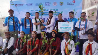 TelkomGroup Tanam 20 Ribu Mangrove, Menumbuhkan Ketahanan Ekosistem Pesisir