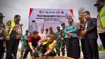 Menkop Gelar Peletakan Batu Pertama Kopdes Merah Putih Dekai di Yahukimo, Pemerataan Ekonomi di Papua Diperkuat