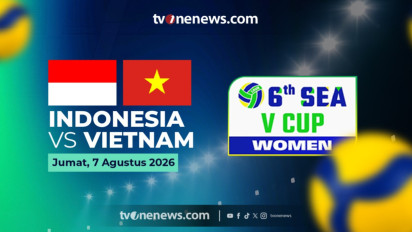 Jadwal SEA V Cup 2026, Jumat 7 Agustus: Timnas Voli Putri Indonesia Vs Vietnam Menjadi Laga Pembuka di Leg Kedua