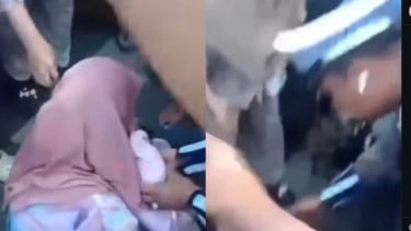 Niatnya Menonton Pawai Kemerdekaan Berujung Celaka, Seorang Ibu Histeris Diduga Ditabrak Oknum Polisi