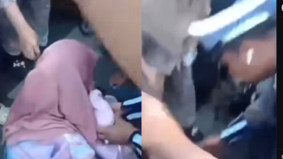 Niatnya Menonton Pawai Kemerdekaan Berujung Celaka, Seorang Ibu Histeris Diduga Ditabrak Oknum Polisi