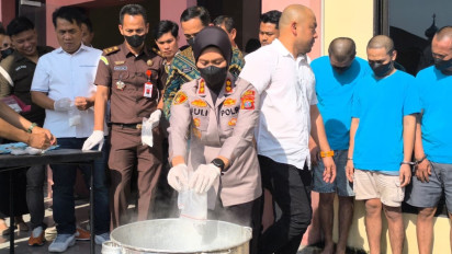 1,2 Kg Sabu Dimusnahkan, Polisi Gagalkan Peredaran 5.304 Dosis Narkoba di Deli Serdang