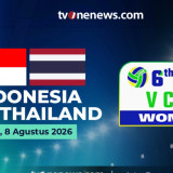 Jadwal SEA V Cup 2026, Sabtu 8 Agustus 2026: Hadapi Thailand, Mampukah Timnas Voli Putri Indonesia Lanjutkan Tren Positif?