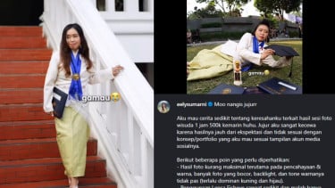 Viral Komplain soal Hasil Foto Wisuda yang Dinilai Jelek, Netizen: Mbak Ely Kurang Effort, Maaf Terlalu Jujur