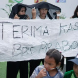 KNPS Resmikan Taman Belajar di Huntara Senen, Anak-Anak Sampaikan Terima Kasih ke Prabowo