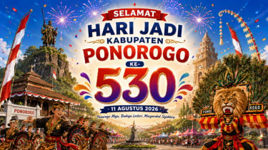 10 Ucapan Selamat Hari Jadi Kabupaten Ponorogo ke-530 Tahun 2026, Cocok untuk Caption Medsos