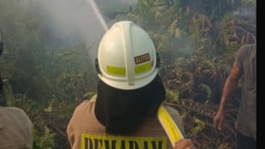 Puntung Rokok Diduga Picu Kebakaran Lahan di Dekat Stasiun Kampung Bandan, Perjalanan KRL Sempat Terhambat