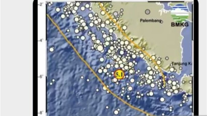 Gempa Magnitudo 5,1 Guncang Bengkulu
