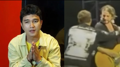 Video Aldi Taher Terobos Panggung The Sounds Project dan Peluk Vokalis JET Viral: Aku Khilaf