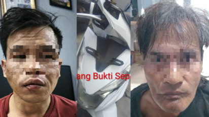 Bapak dan Anak Diduga Begal Anggota Polisi di Palembang, Motor Korban Dibawa Kabur