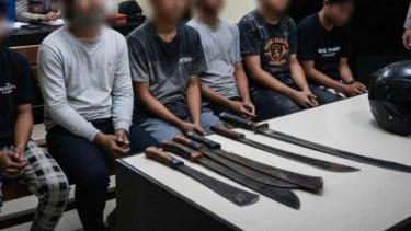 Viral! Geng Motor Bawa Kelewang Konvoi di Medan, Polisi Tangkap 5 Remaja, Pelaku Lain Masih Diburu