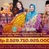 Gubernur Khofifah Pimpin Misi Dagang dan Investasi Jatim-Kalbar, Catatkan Transaksi Rp 2,529 Triliun