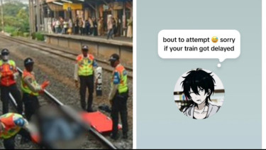 Status Terakhir Siswi SMK yang Tewas Tertemper KRL Jurangmangu: "Bout To Attempt, Sorry If Your Train Got Delayed"