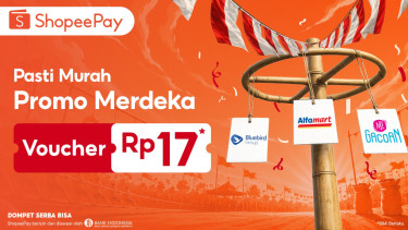 Sambut HUT ke-81 RI, Aplikasi ShopeePay Hadirkan Promo Merdeka Rp17 untuk Berbagai Kebutuhan Sehari-hari