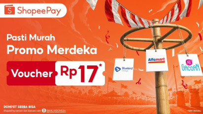Sambut HUT ke-81 RI, Aplikasi ShopeePay Hadirkan Promo Merdeka Rp17 untuk Berbagai Kebutuhan Sehari-hari