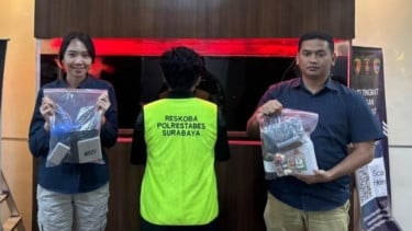Polrestabes Surabaya Bongkar Pabrik Tembakau Sintetis di Sidoarjo, Tersangka Juga Edarkan Ganja dan Sabu
