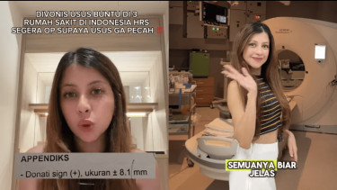 Viral Selebgram Fahira Almira Ungkap Perbedaan Diagnosis Usus Buntu di Indonesia dan Malaysia, Diduga Cuma Black Campaign?