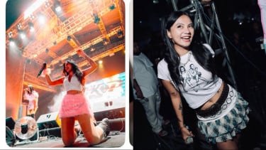 Tuai Kecaman Usai Unggah Foto 'Gaya Takbir', Clareesya Bantah Dirinya Gadis Baju Putih di Booth Newport
