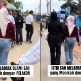 Viral! Istri Sah Labrak Pesta Pernikahan Suami di Langkat, Datang Bersama Polisi dan Kuasa Hukum