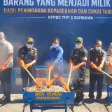 Bea Cukai Sumbawa Musnahkan BKC Ilegal Rp827 Juta, 1,5 Juta Batang Rokok Disita