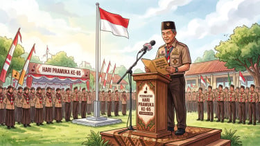 Contoh Teks Pidato Pembina Upacara Hari Pramuka ke-65 sesuai Tema Nasional Tahun 2026