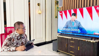 Bupati Tapteng Masinton Pasaribu Ikuti Pidato Kenegaraan Presiden di Jakarta