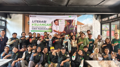 Pegadaian Dorong Literasi Keuangan Pengemudi Ojek Pangkalan, Soroti Pentingnya Menabung dan Hindari Pinjaman Ilegal