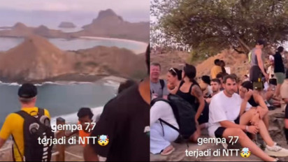 Sejumlah Wisatawan Asing Diam Tak Bergerak Merasakan Gempa NTT M 7,7 di Labuan Bajo, Warga: Don’t Be Panic