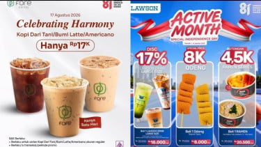 Daftar Promo Makanan dan Minuman 17 Agustus 2026: Ada Buy 1 Get 1 hingga Diskon Besar-besaran