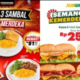 10 Promo Makanan saat HUT RI ke-81 17 Agustus 2026: Ada Subway, Yoshinoya hingga Bakmi GM