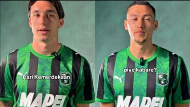 Jay Idzes Ajak Pemain Sassuolo Ucapkan Selamat Hari Kemerdekaan untuk Indonesia
