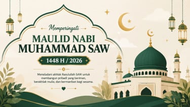 10 Ucapan Memperingati Maulid Nabi Muhammad SAW 1448 H Penuh Makna, Referensi Caption Media Sosial