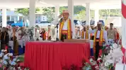 Mendagri Tito Karnavian Pimpin Upacara HUT Ke-81 Kemerdekaan RI di Lapangan Natas Lehong Manggarai Timur