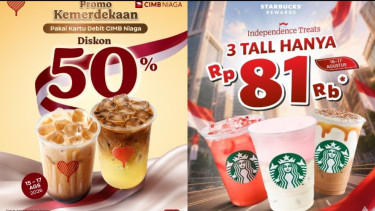 Cuma Hari Ini! Ada Promo Besar-besaran dari Fore, Starbucks dan Kopi Kenangan di HUT RI ke-81