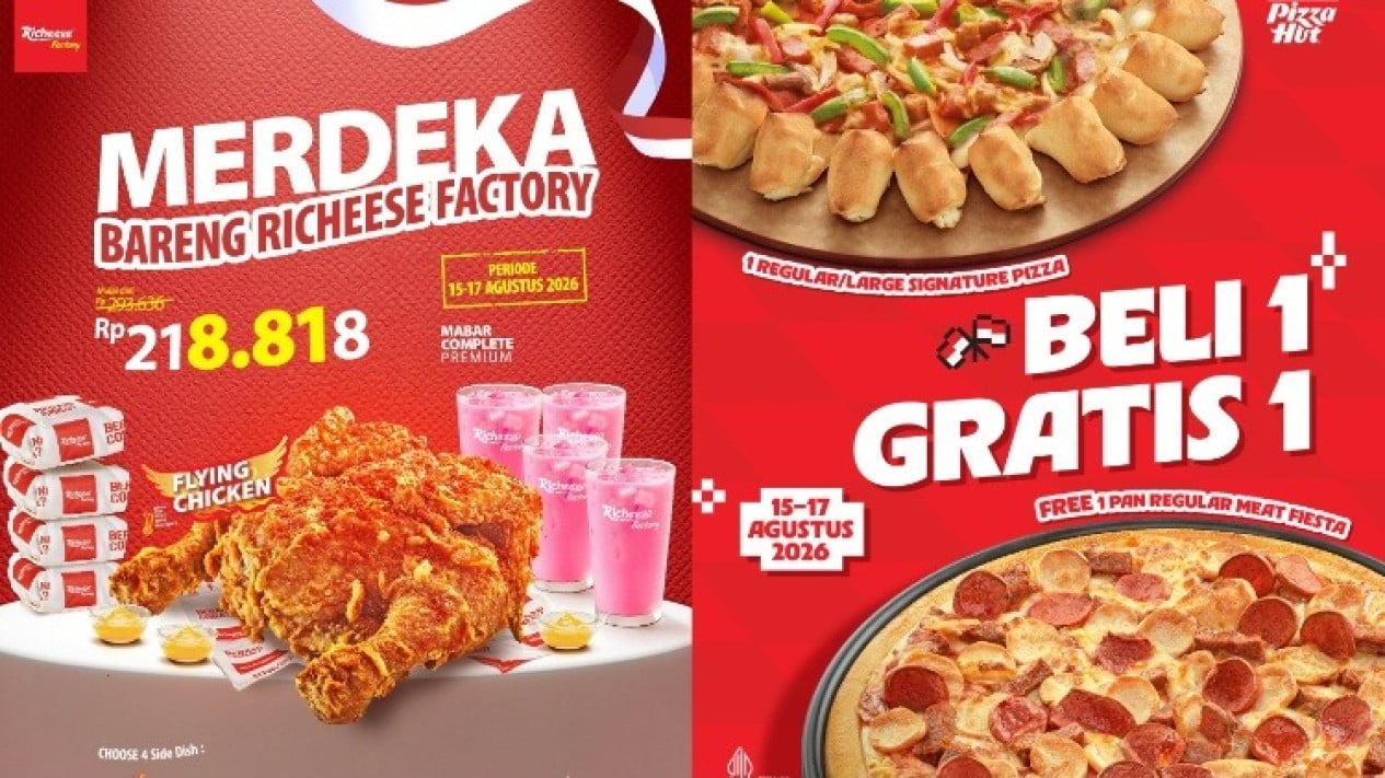 KFC, Richeese hingga Pizza Hut Tawarkan Promo Besar-besaran di Hari Kemerdekaan RI, Ini Promonya
            - galeri foto