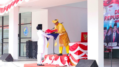 Upacara HUT ke-81 RI di PLBN Serasan, Momentum Penguatan Peran Perbatasan sebagai Gerbang Ekonomi