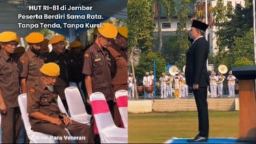 Dengarkan Suara Warganet, Upacara HUT ke-81 RI di Jember Berlangsung Tanpa Tenda dan Kursi
