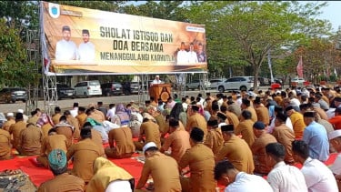 Pemkab Ogan Ilir Gelar Salat Istisqa, Ikhtiar Memohon Turun Hujan Redakan Kebakaran Hutan dan Lahan