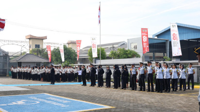 Imigrasi Sumut Gelar Upacara HUT Ke-81 RI, Pertegas Kedaulatan dan Integritas