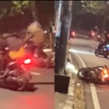 Meresahkan! Pria Diduga ODGJ Pukuli Pengendara Motor Pakai Balok hingga Pingsan di Dekat Stasiun Lenteng Agung