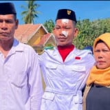 Sambil Menahan Sakit, Anggota Paskibraka di Muna Tetap Jalankan Tugas dengan Wajah Diperban dan Berdarah