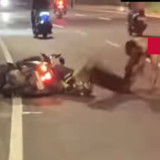 Viral Pria Diduga ODGJ Berlarian Tanpa Busana, Bawa Balok di Lenteng Agung: Pengendara Motor Jadi Sasaran