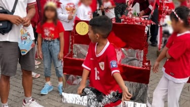 Salut! Viral Kalah Lomba Sepeda Hias saat Perayaan HUT RI ke-81, Bocah SD Pilih Jualan Kopi Keliling Tuai Pujian