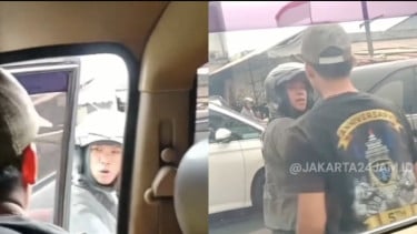 Viral, Seorang Pengendara Motor Halangi Laju Ambulans yang Bawa Pasien Kritis, Berujung Cekcok di Tengah Jalan