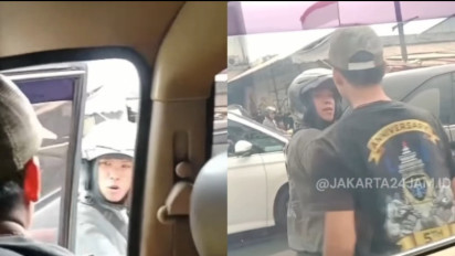 Viral, Seorang Pengendara Motor Halangi Laju Ambulans yang Bawa Pasien Kritis, Berujung Cekcok di Tengah Jalan